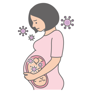 風しんに感染している妊婦